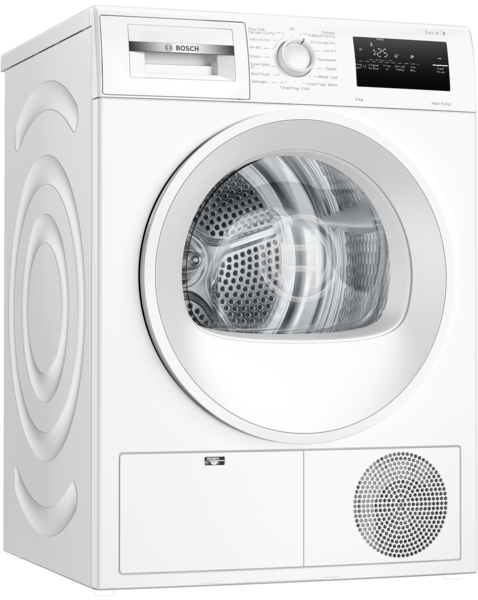 Bosch Series 4 WTH85225GB - White 8KG Heat Pump Condenser Dryer - A++ energy - Display