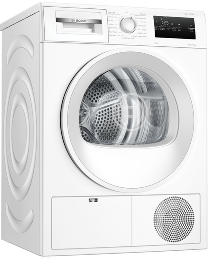 Bosch Series 4 WTH85225GB - White 8KG Heat Pump Condenser Dryer - A++ energy - Display